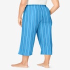 Woven Sleep Capri Pant image number null