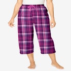 Woven Sleep Capri Pant image number null