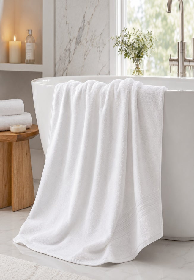 Zero Twist 100% Cotton Oversized Bath Sheet image number 3