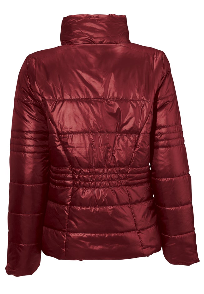 Short Puffer Zip Front Jacket image number 4