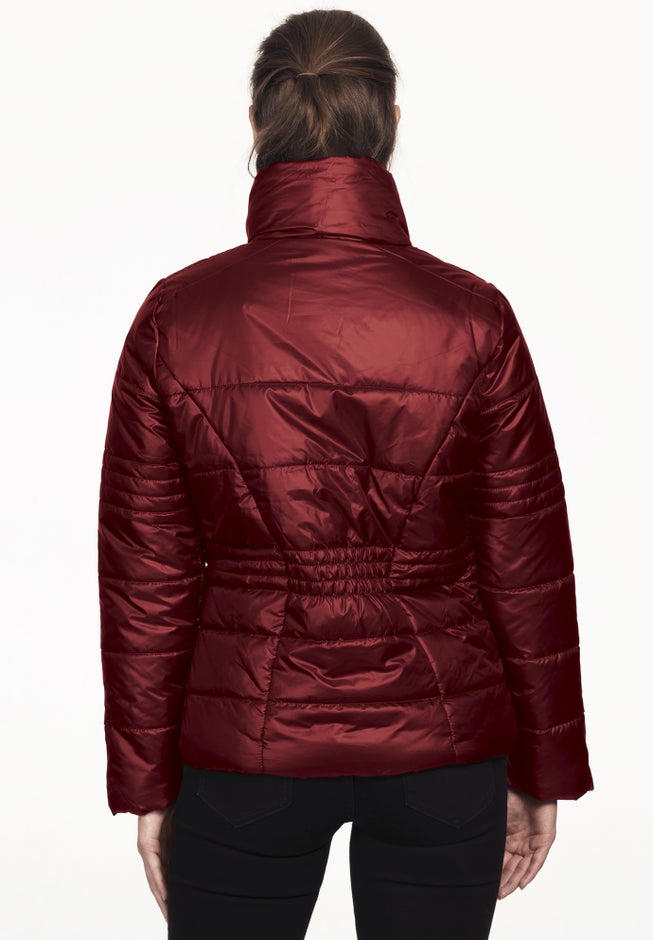 Short Puffer Zip Front Jacket image number 6