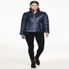Short Puffer Zip Front Jacket image number null