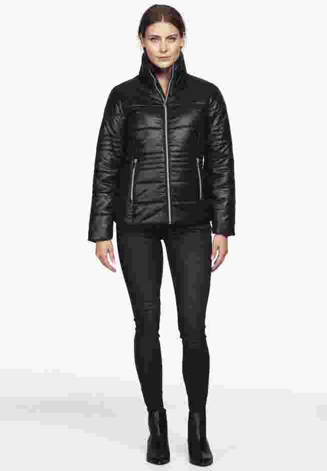 Short Puffer Zip Front Jacket image number 9