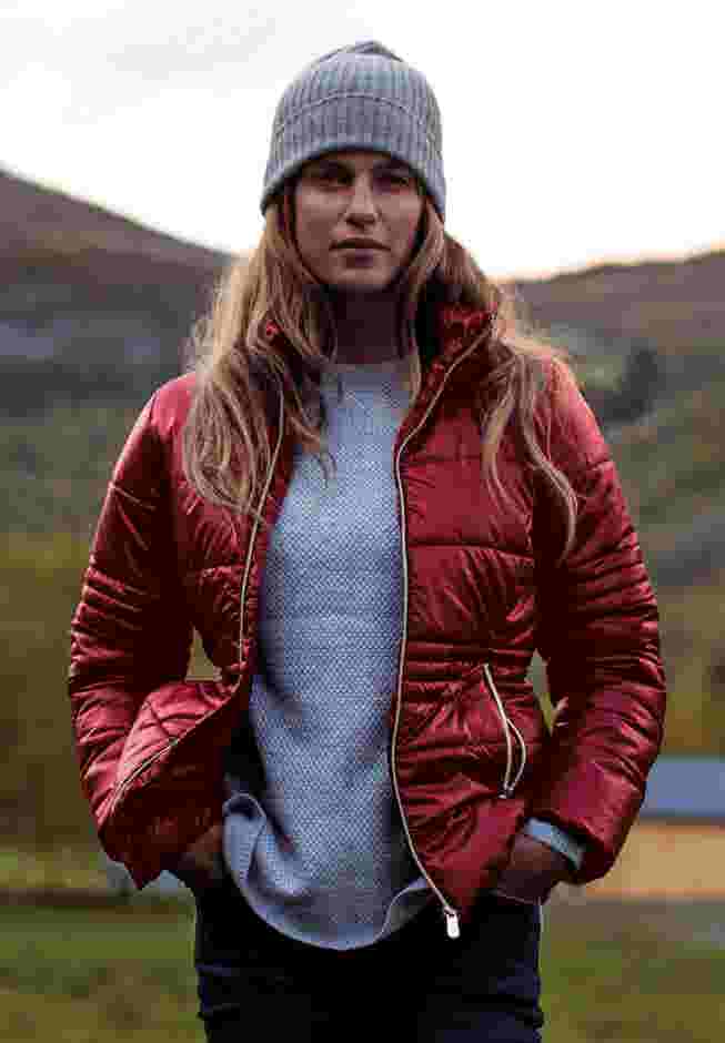 Short Puffer Zip Front Jacket image number 10