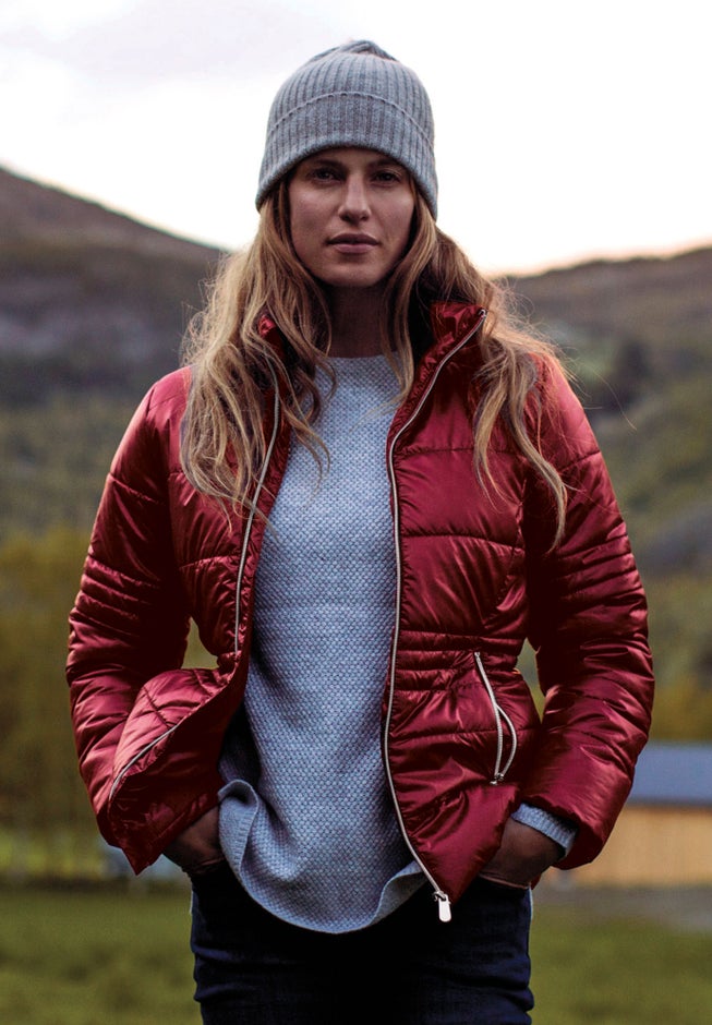 Short Puffer Zip Front Jacket image number 10