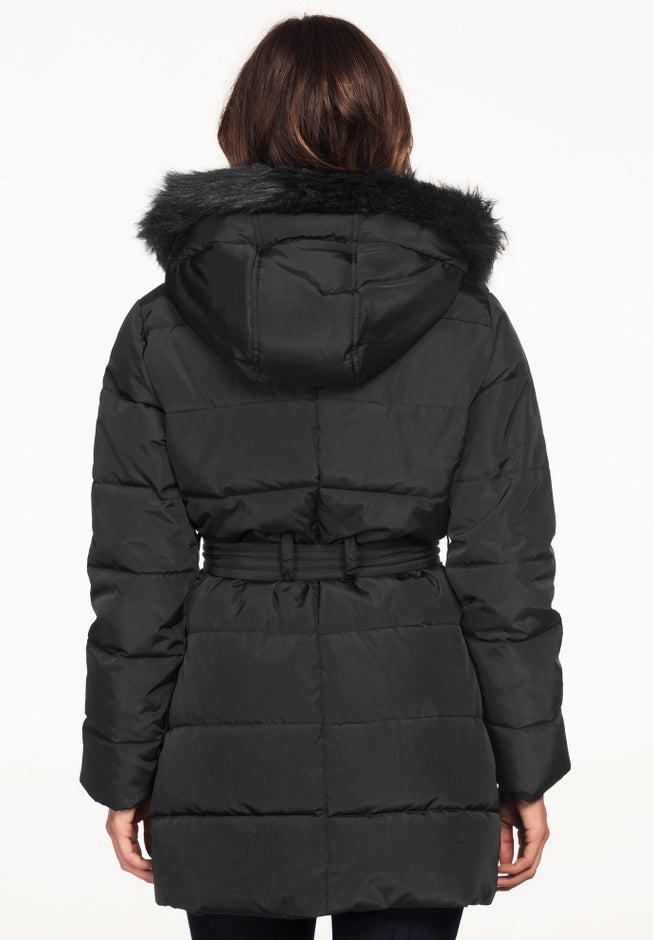 Belted Puffer Coat image number 1