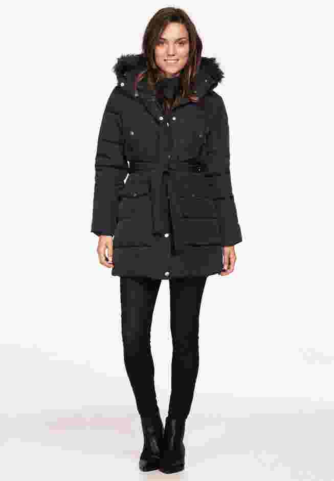 Belted Puffer Coat image number 4