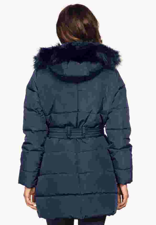 Belted Puffer Coat image number 6