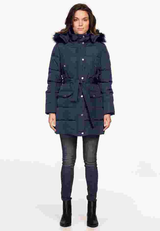Belted Puffer Coat image number 7