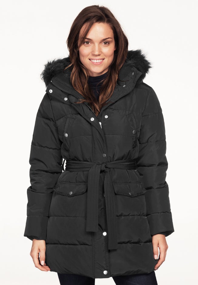 Belted Puffer Coat image number 0