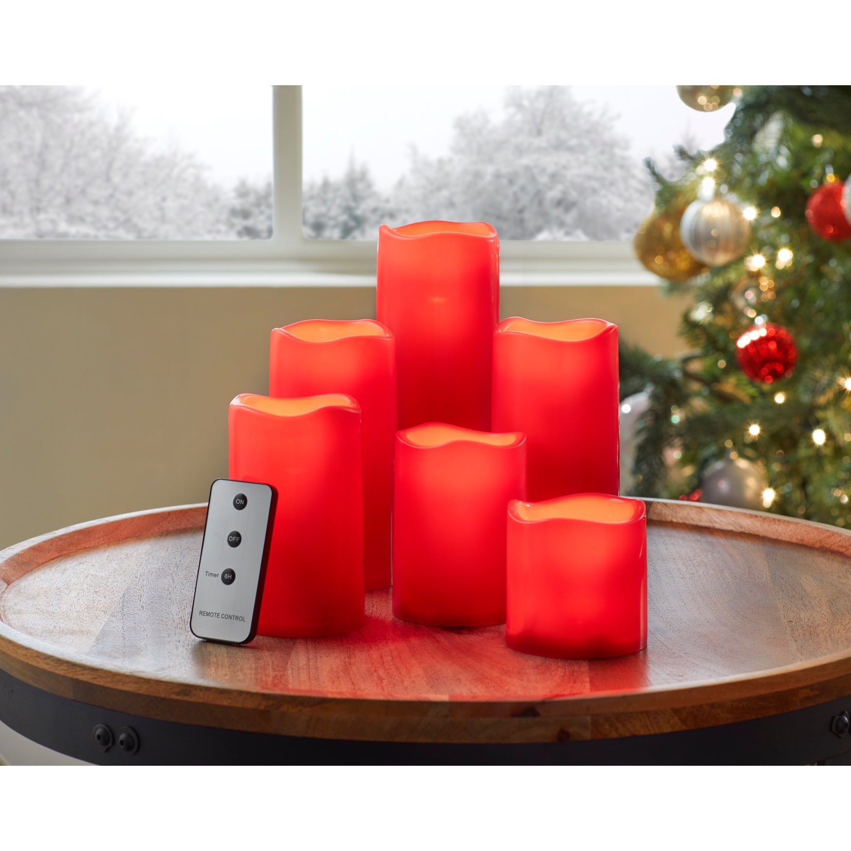 Remote-Controlled LED Candles, Set of 6 image number 0