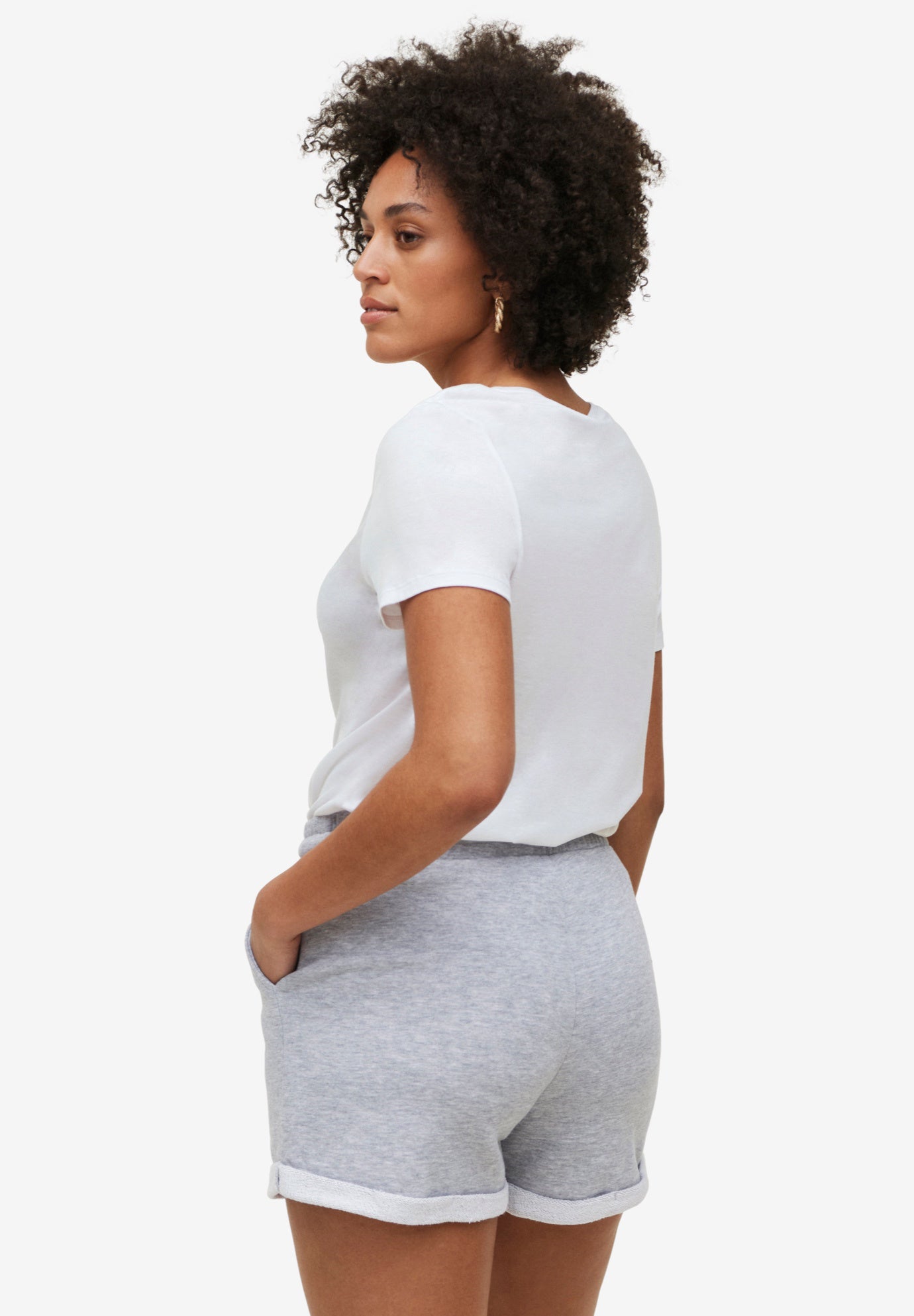 French Terry Drawstring Shorts image number 1