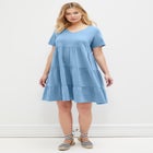 Tiered Knit Tee Dress image number null