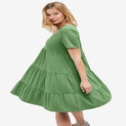 Tiered Knit Tee Dress image number null