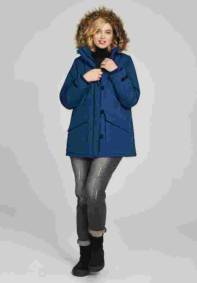 Faux Fur Trim Parka image number 3