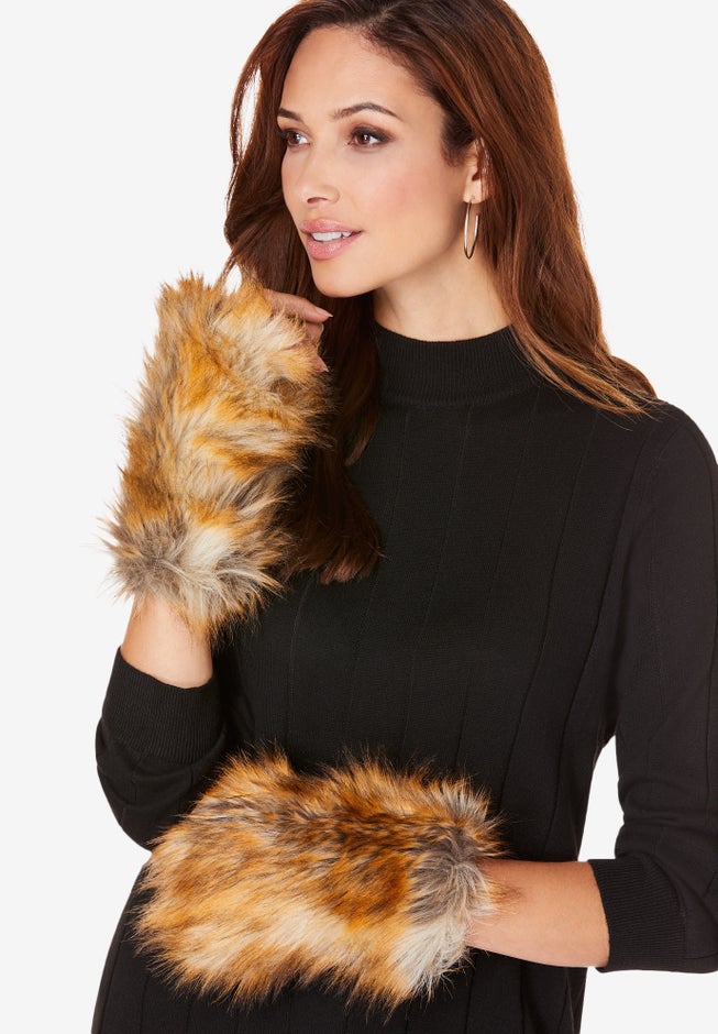 Faux-Fur Gloves image number 0