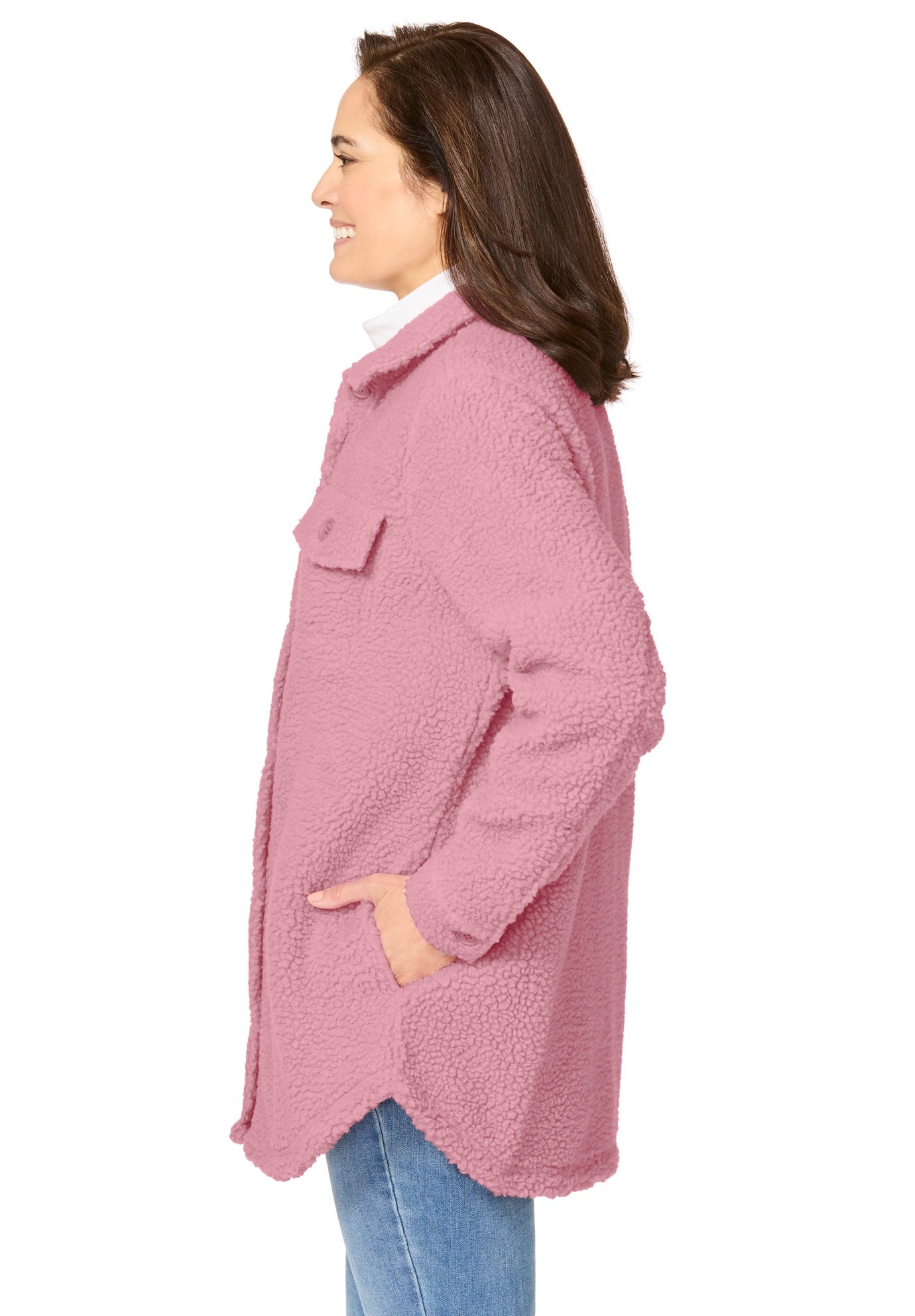 Berber Button-Front Jacket image number 2