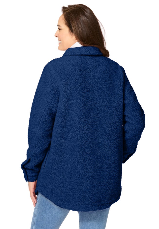 Berber Button-Front Jacket image number 1