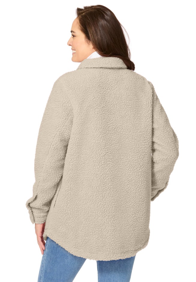 Berber Button-Front Jacket image number 1