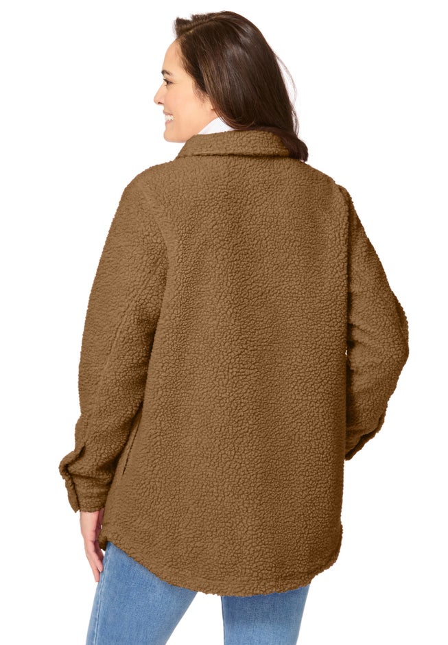 Berber Button-Front Jacket image number 1