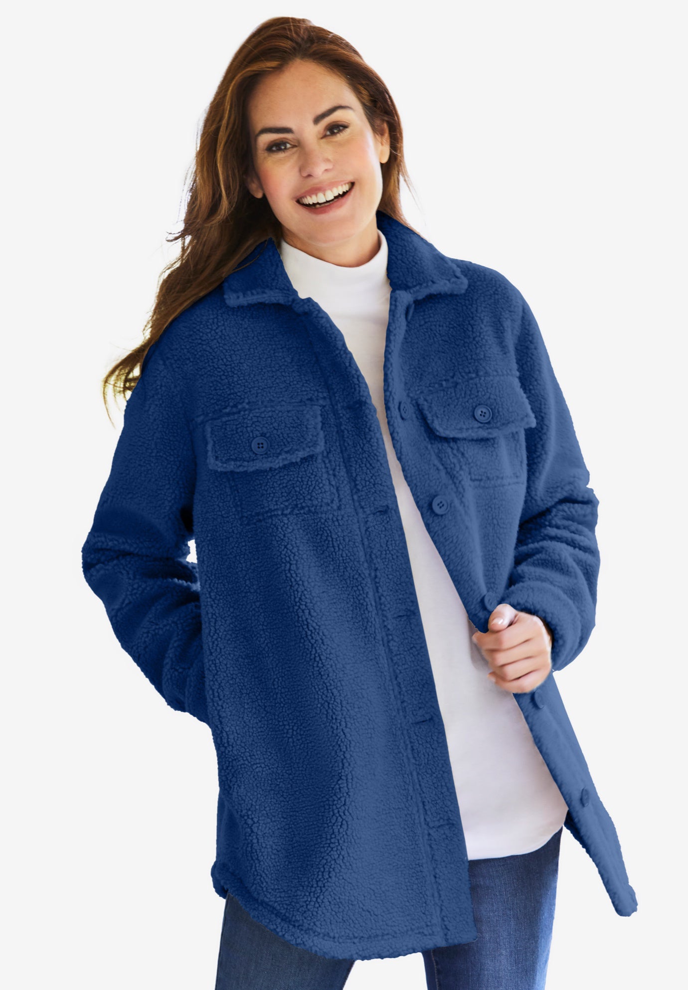 Berber Button-Front Jacket image number 0