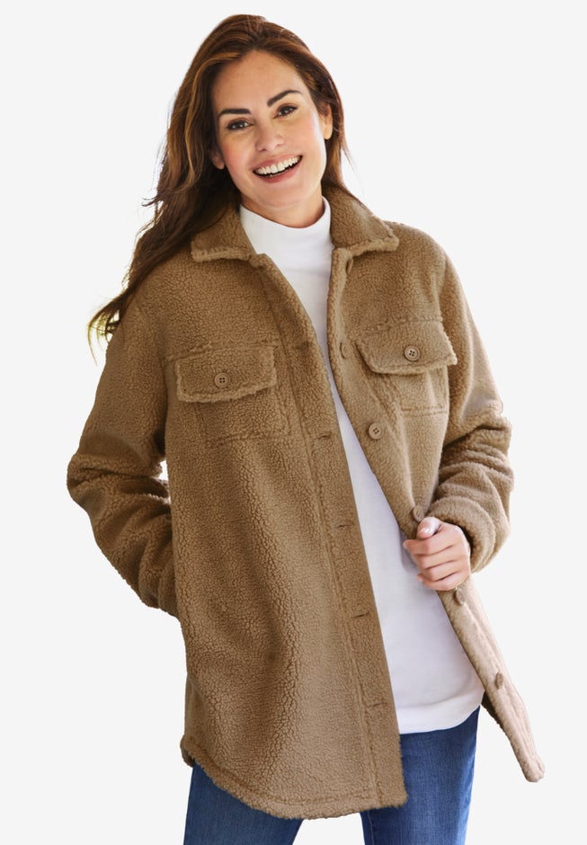 Berber Button-Front Jacket image number 0