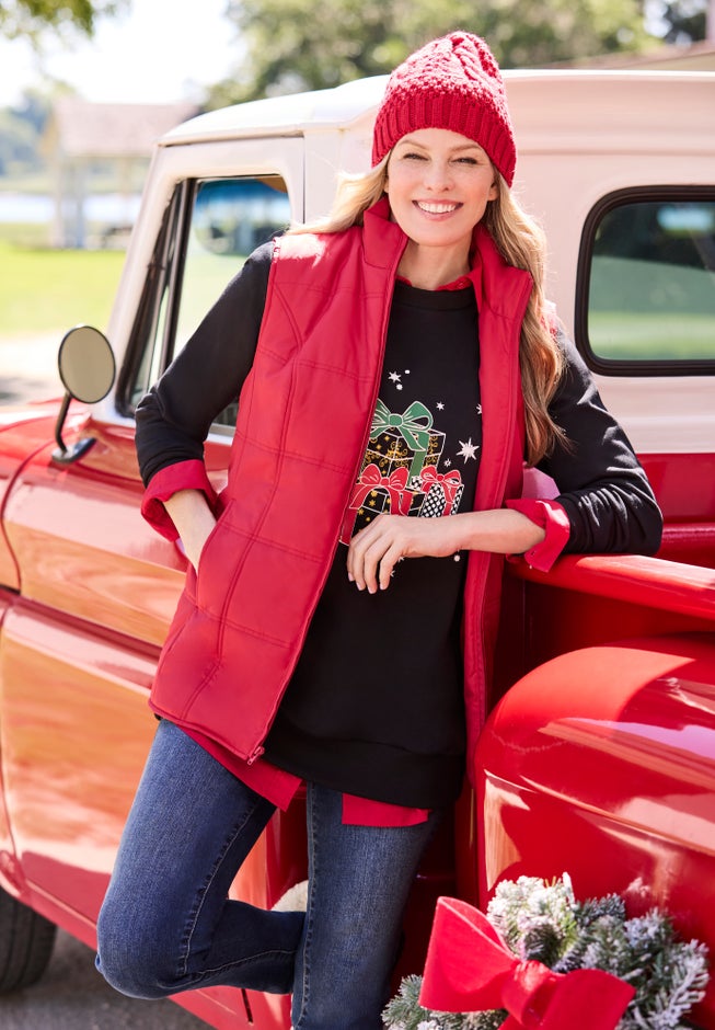 Fleece Holiday Sweatshirt image number 1