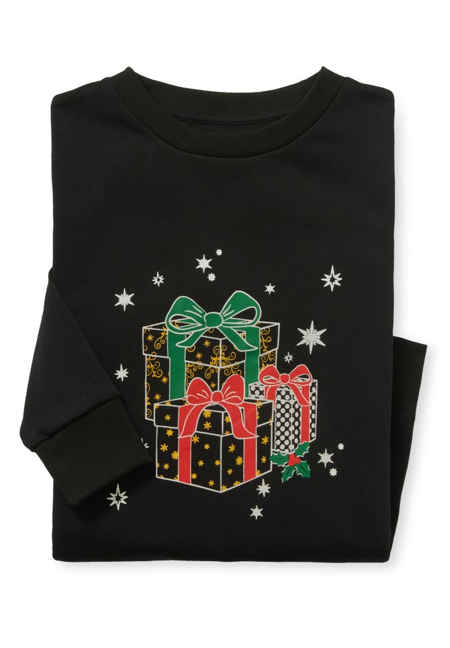 Fleece Holiday Sweatshirt image number 2