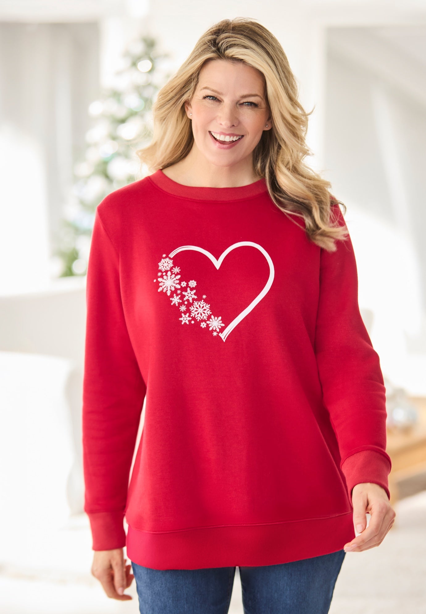 Fleece Holiday Sweatshirt image number 1