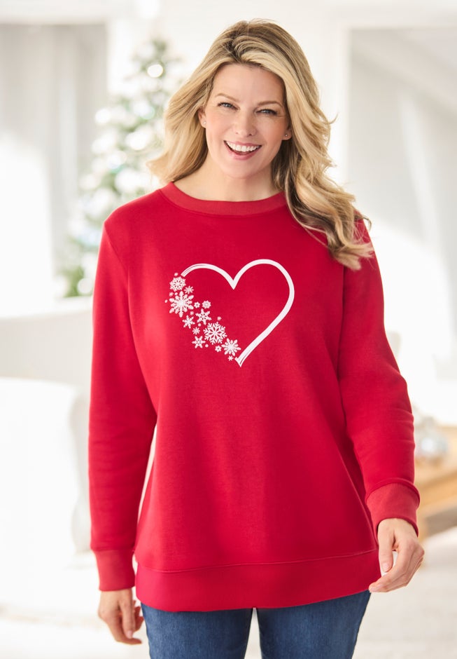 Fleece Holiday Sweatshirt image number 1