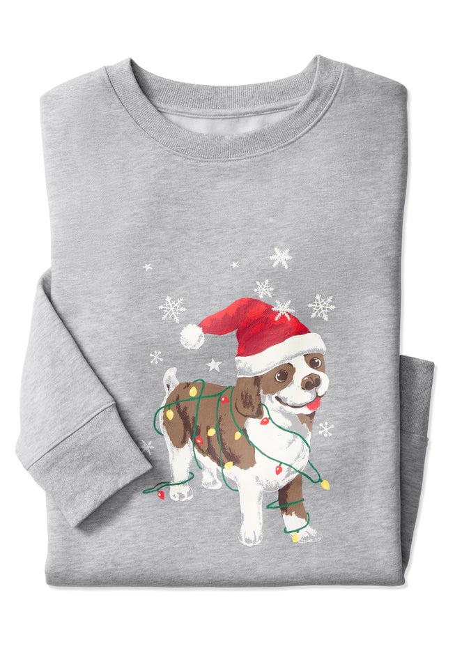 Fleece Holiday Sweatshirt image number 2