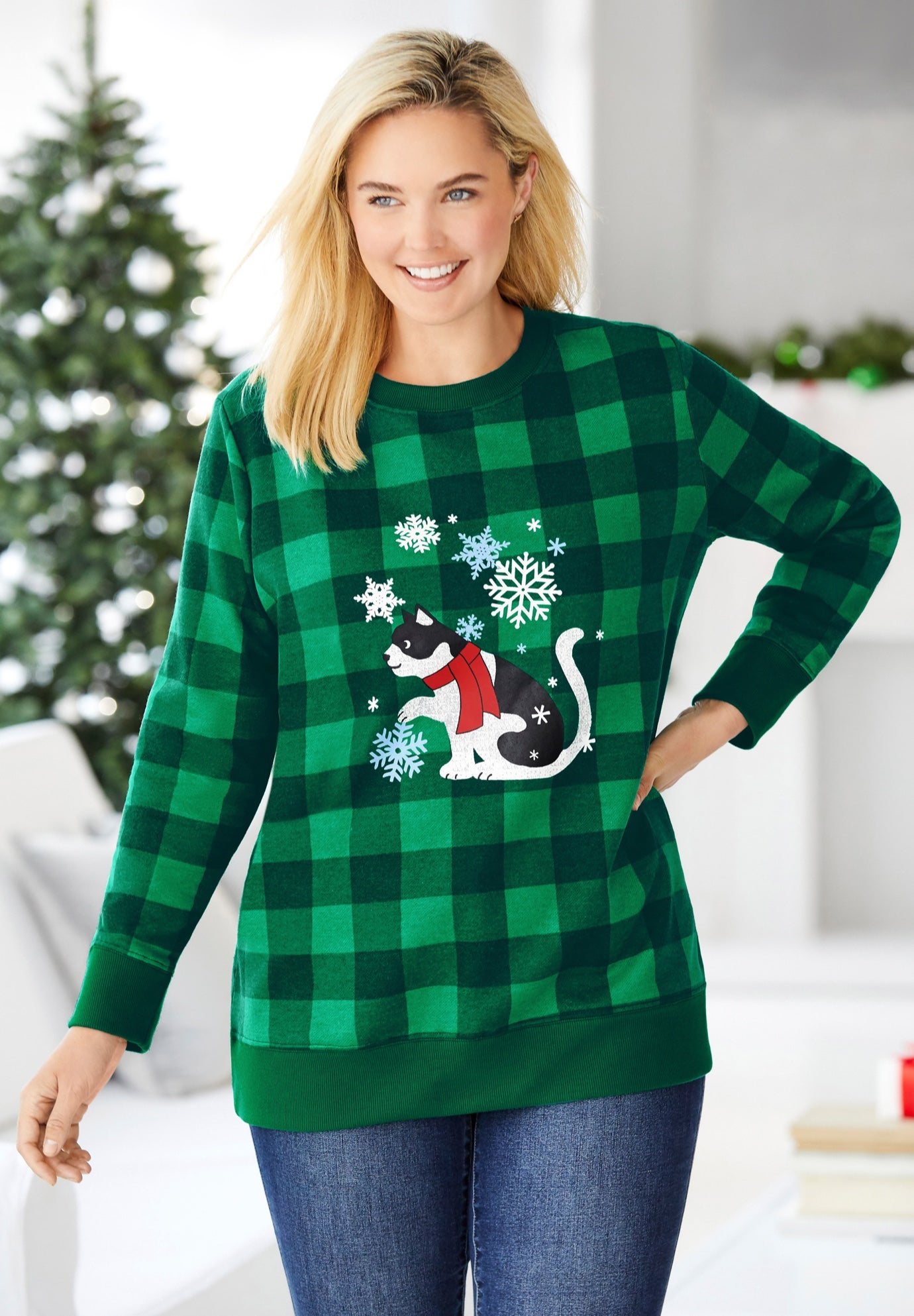 Fleece Holiday Sweatshirt image number 0