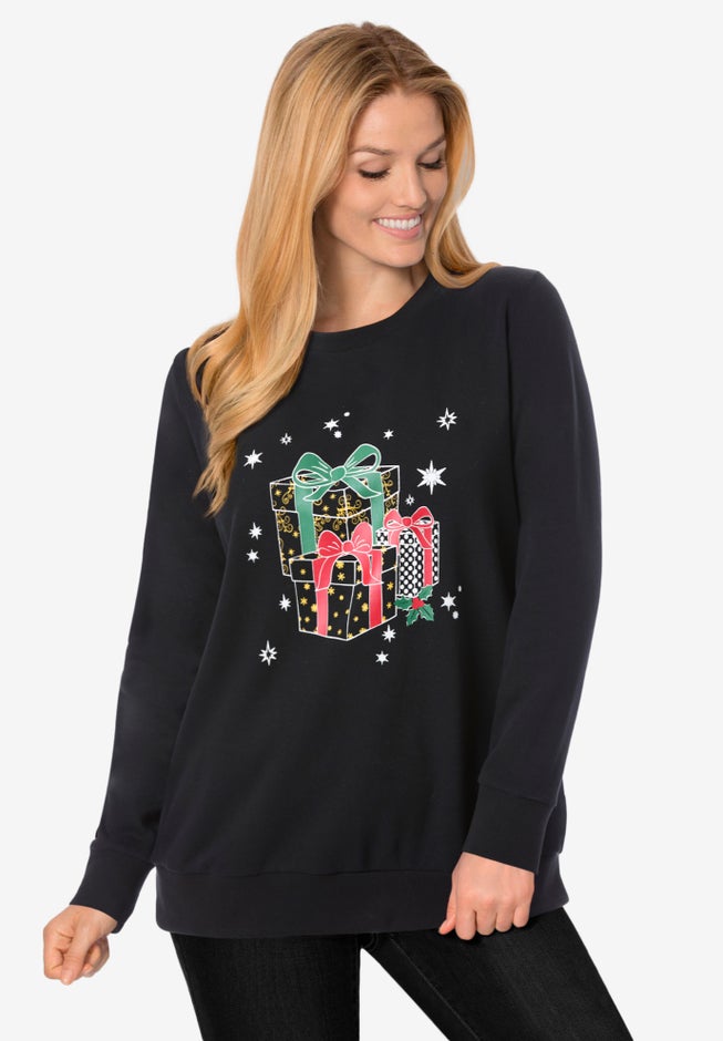 Fleece Holiday Sweatshirt image number 0