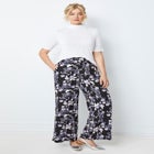 Wide-Leg Soft Pants with Back Elastic image number null