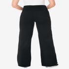 Stretch-Cotton Knit Pull-On Wide-Leg Leggings image number null