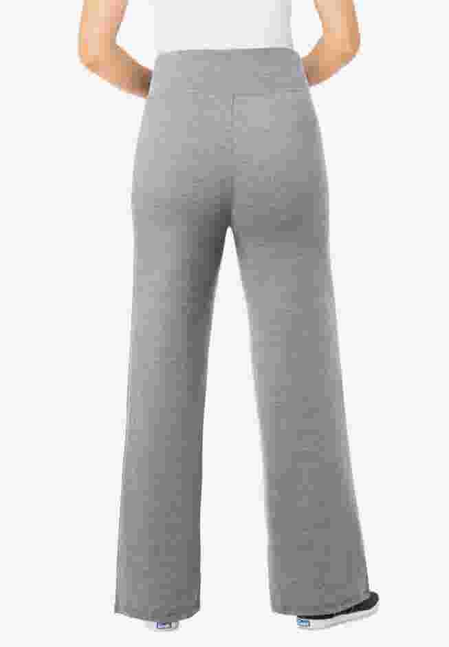 Stretch Cotton Wide-Leg Legging image number 1