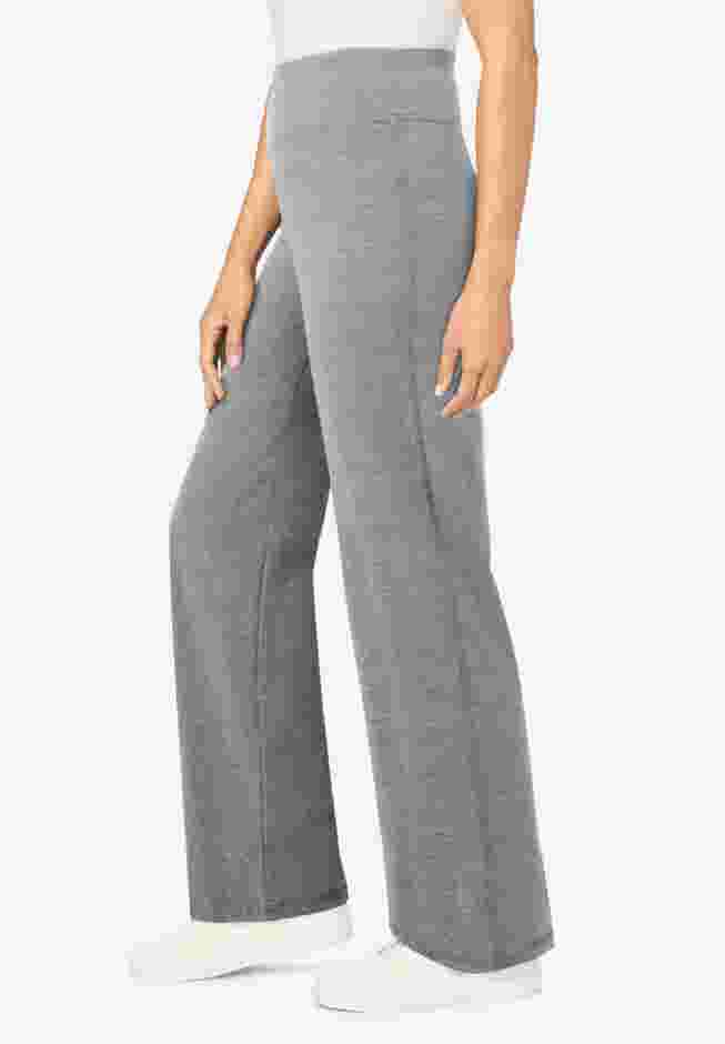 Stretch Cotton Wide-Leg Legging image number 2