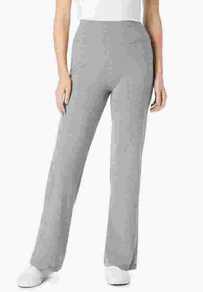 Stretch Cotton Wide-Leg Legging image number 0