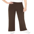 Stretch-Cotton Knit Pull-On Wide-Leg Leggings image number 0