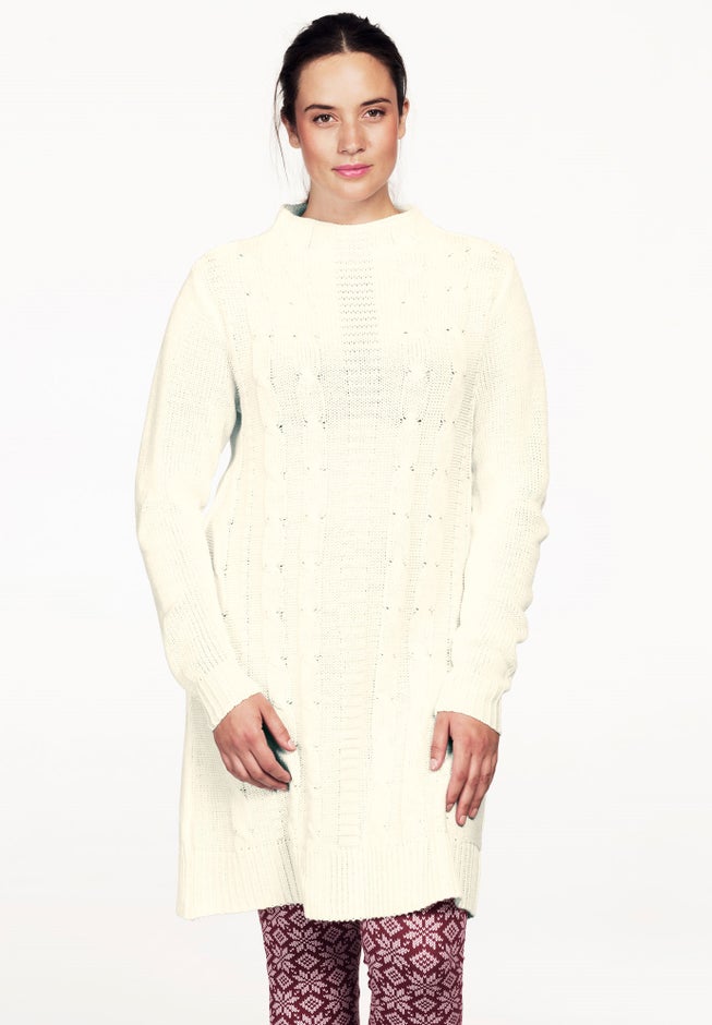 KEYHOLE A-LINE T-SHIRT DRESS image number 1