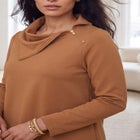 Ponte Split Neck 2-Piece Set image number 3