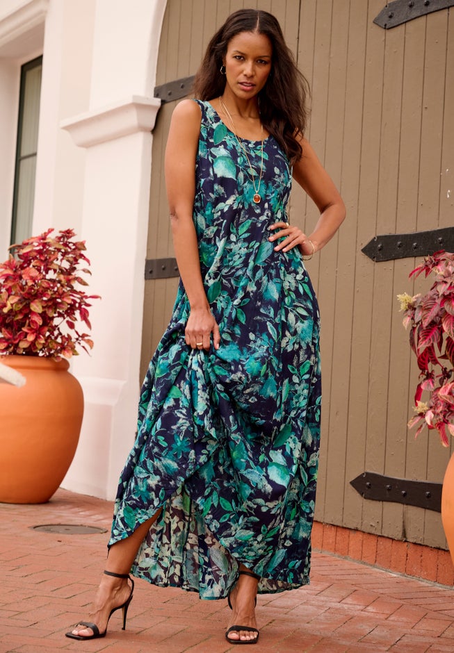 Hand-Crinkled Sleeveless Dress image number 1