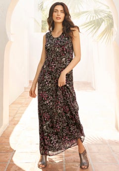 Hand-Crinkled Sleeveless Dress