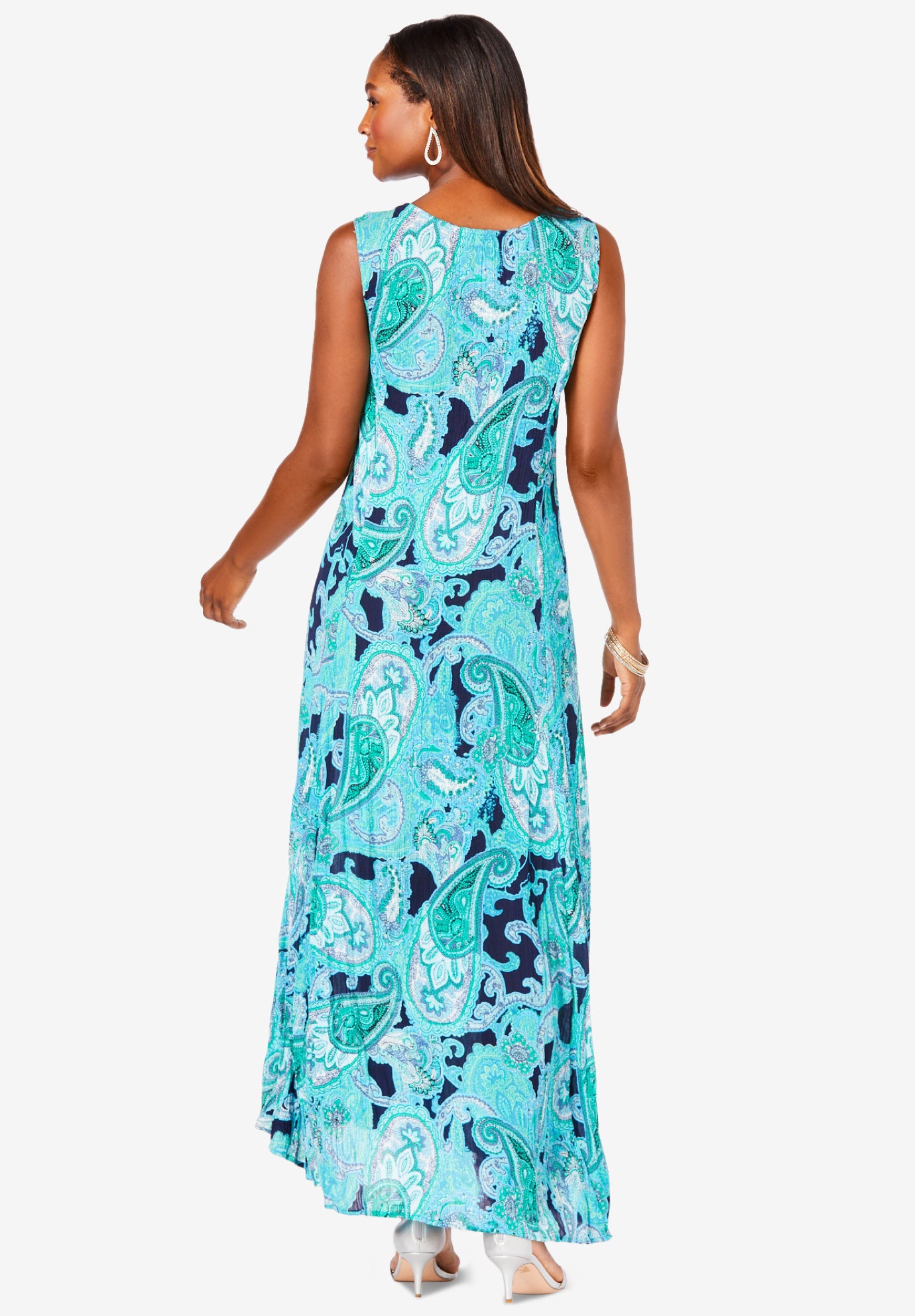 Hand-Crinkled Sleeveless Dress image number 1