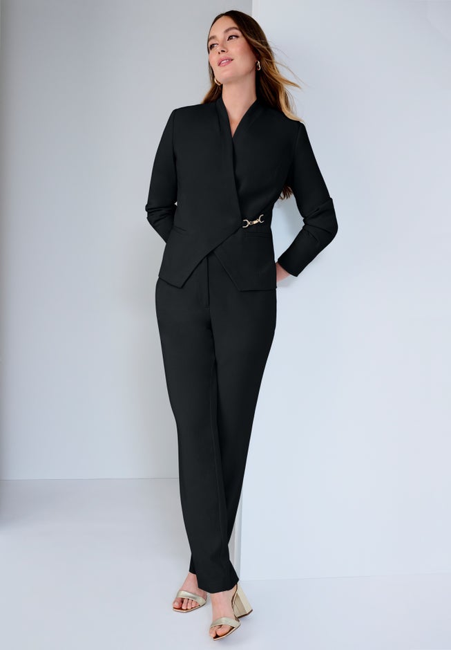 WRAP JACKET PANTSUIT image number 0