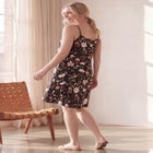 Stretch Knit Scoop Neck Tank A Line Dress image number null