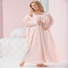 Long 2-Piece Cabbage-Rose Peignoir Set image number null