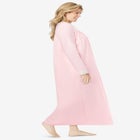 Long 2-Piece Cabbage-Rose Peignoir Set image number null