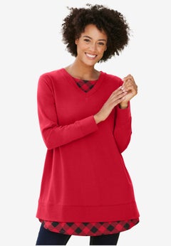 Layered Look Sweatshirt