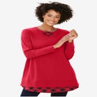 Layered Look Sweatshirt image number null